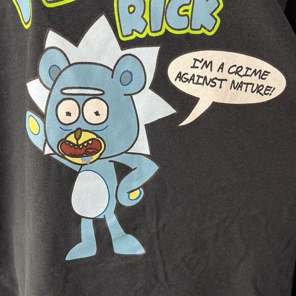 Adult Swim Rick and Morty Teddy Rick T-Shirt Black XL - Picture 3 of 7